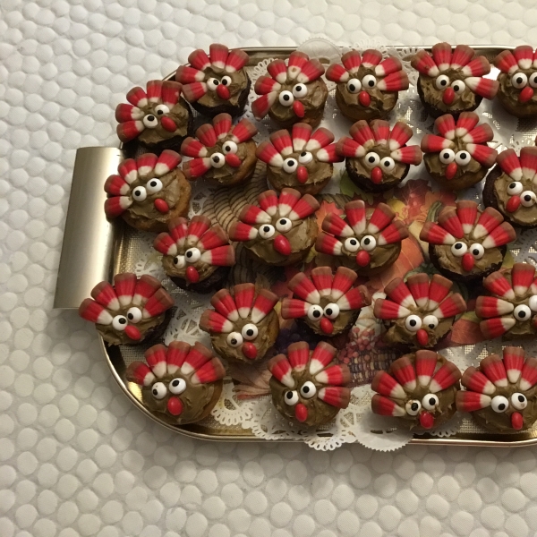 Mini Brownie Turkeys