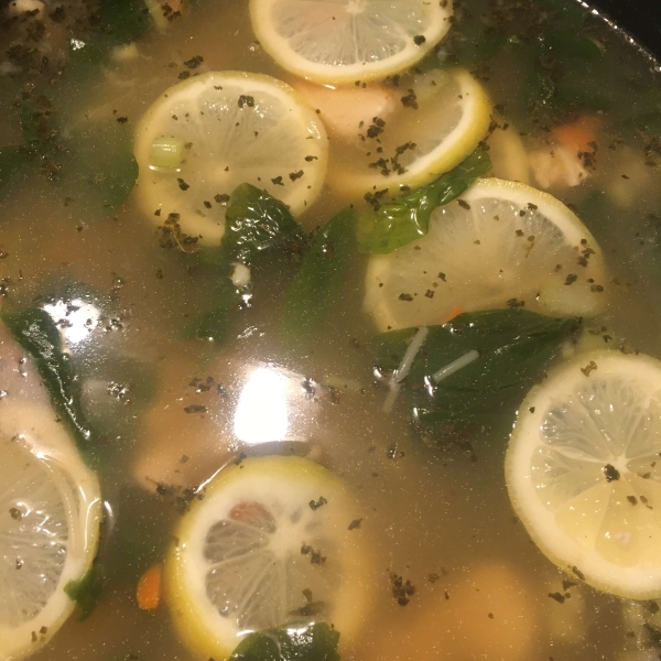 Copycat Lemon Chicken Orzo Soup