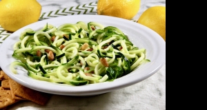 Zucchini Noodle Salad with Lemon-Garlic Vinaigrette