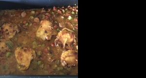 Baked Chicken and Sausage Gumbo