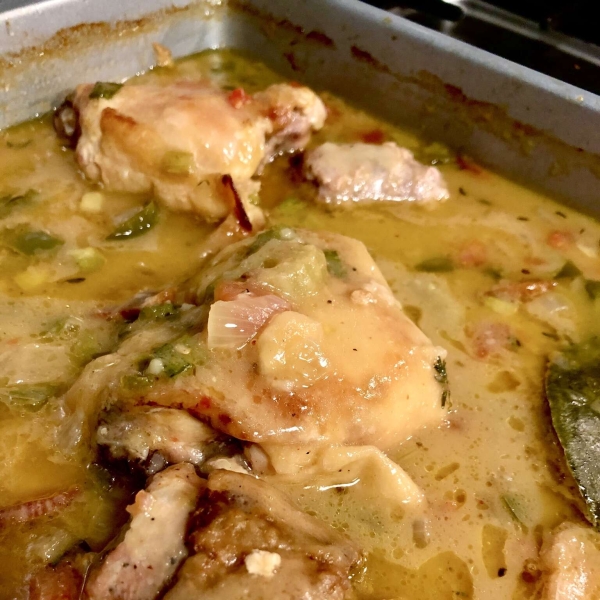 Baked Chicken and Sausage Gumbo