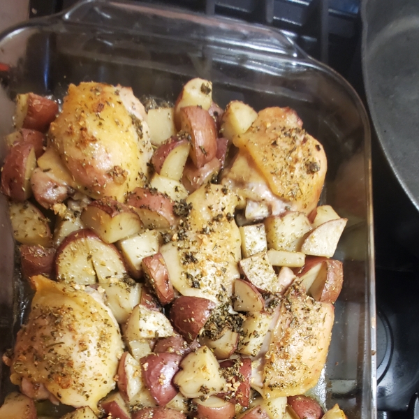 Crispy Rosemary Chicken and Fries