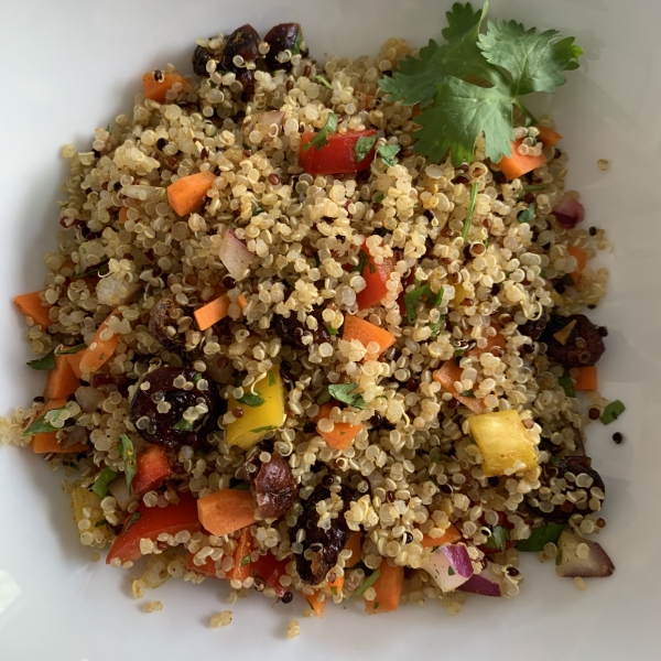 Cranberry and Cilantro Quinoa Salad