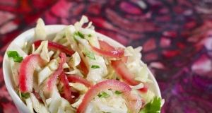 Pickled Onion and Cilantro Coleslaw for Pulled Pork