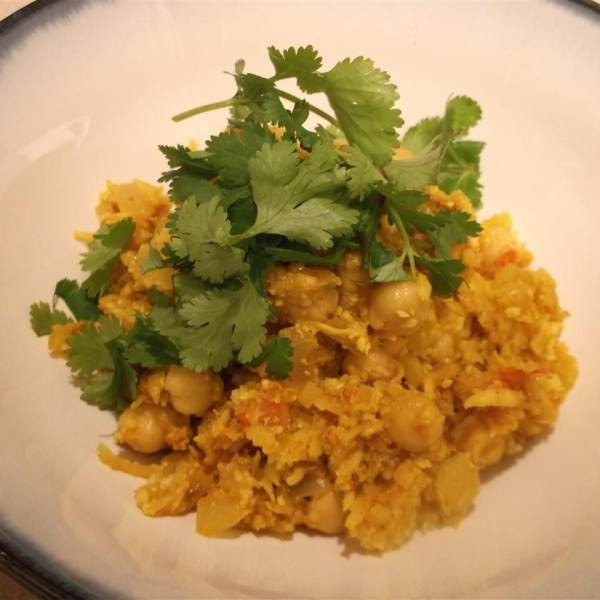 Easy Curried Cauliflower