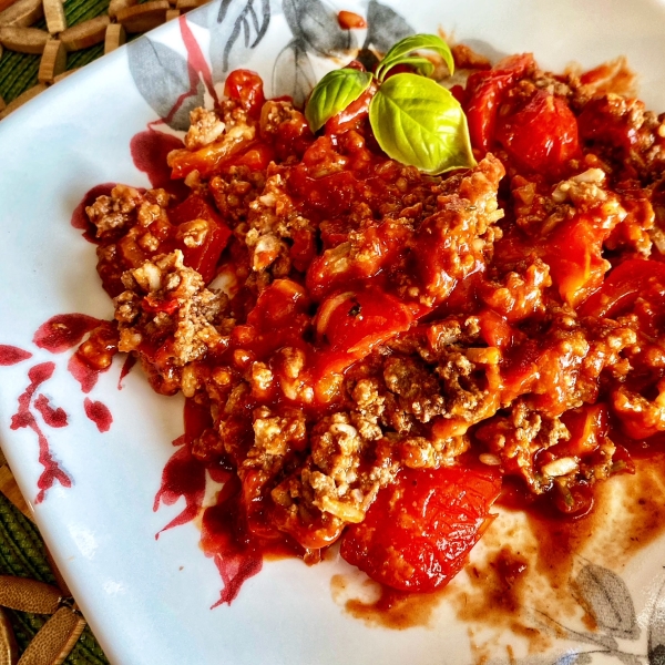 Stuffed Pepper Rice Bake