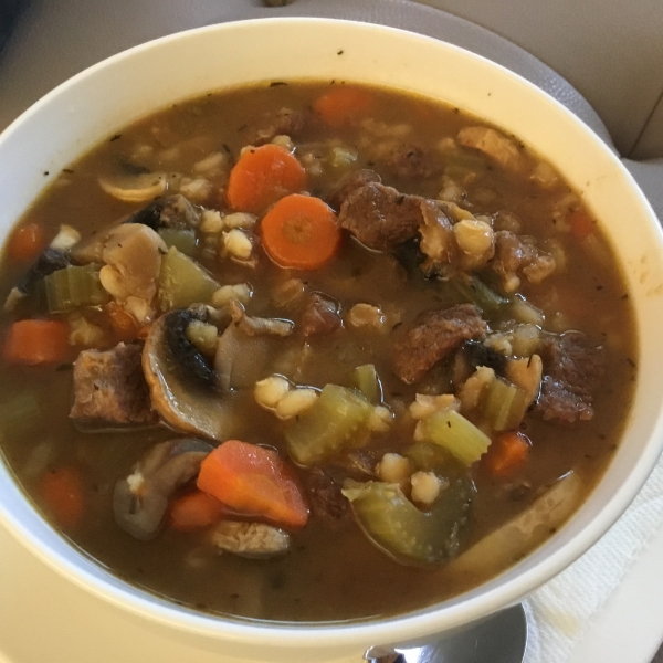 Beef Mushroom Barley Soup