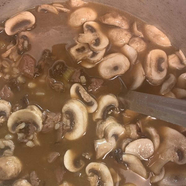 Beef Mushroom Barley Soup