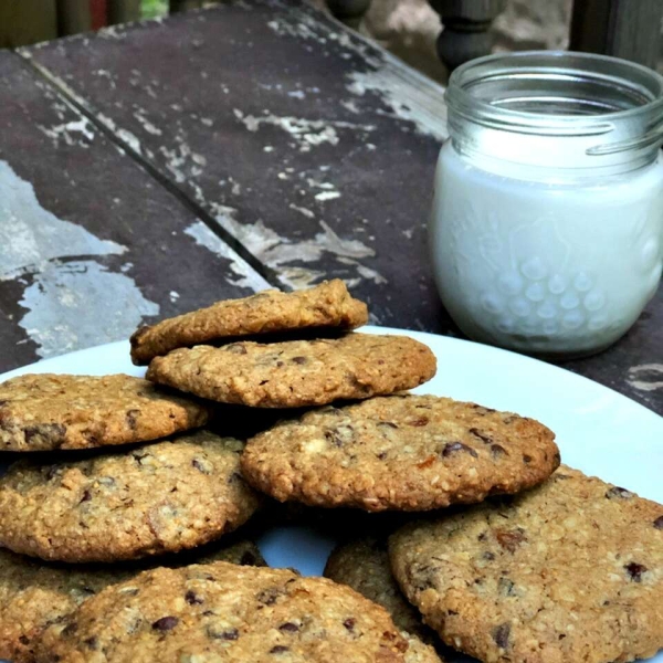 Rye and Granola Chocolate Chip Cookies