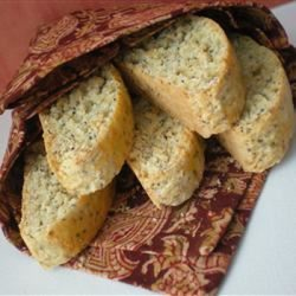 Lemon Poppy Seed Biscotti