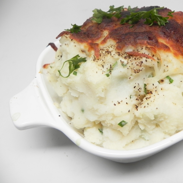 Mashed Potato Casserole with Mozzarella