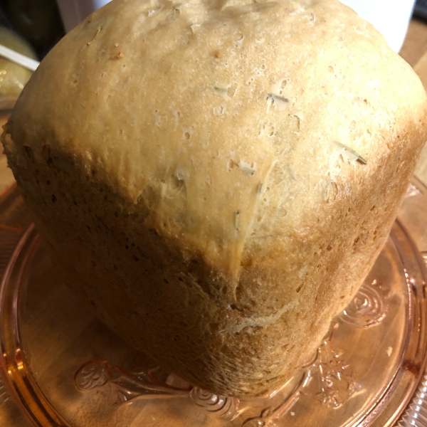 Super Easy Rosemary Bread Machine Bread