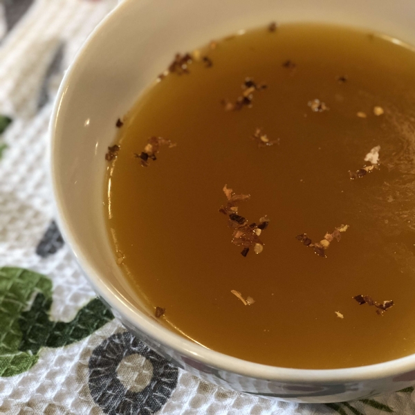 Instant Pot Bone Broth with Turmeric and Ginger