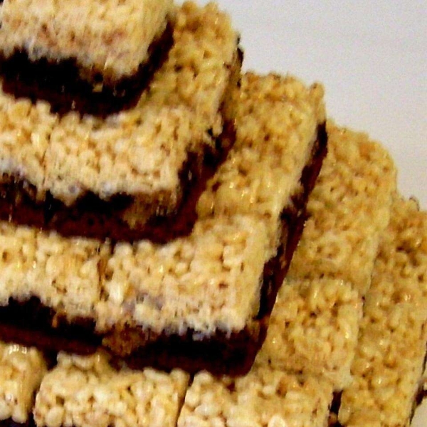 Peanut Butter Rice Krispies® Brownies