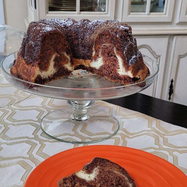 Carrot Bundt Cake with Cream Cheese Filling