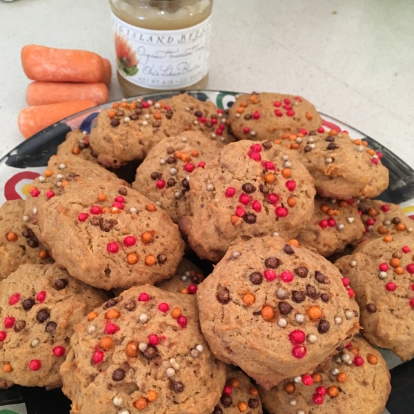 Healthy Honey Carrot Cookies