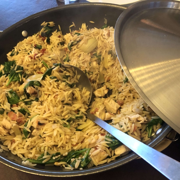 Orzo with Chicken and Artichokes