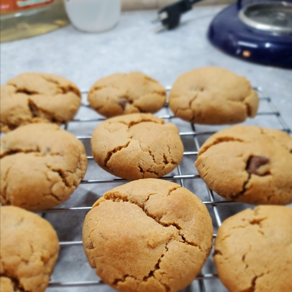 Chewy Peanut Butter Chocolate Chip Cookies