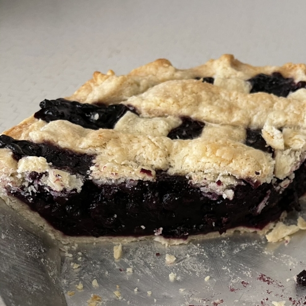 Blueberry Pie with Frozen Berries