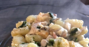 Baked Mushroom, Spinach, and Chicken Gnocchi