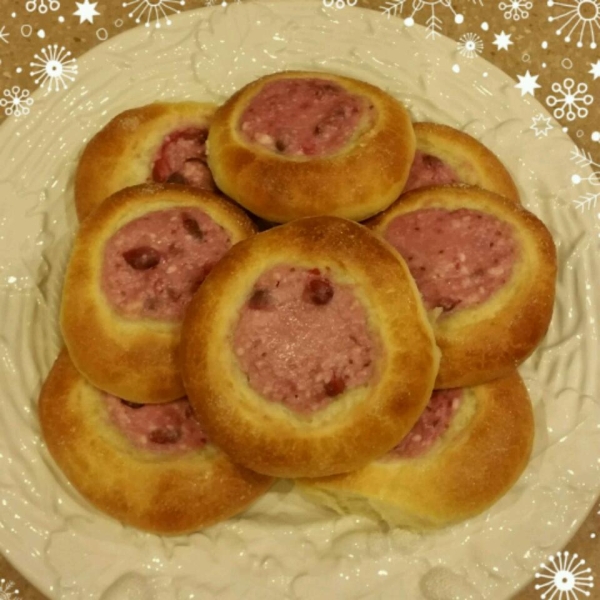 Raspberry Vatrushka Buns
