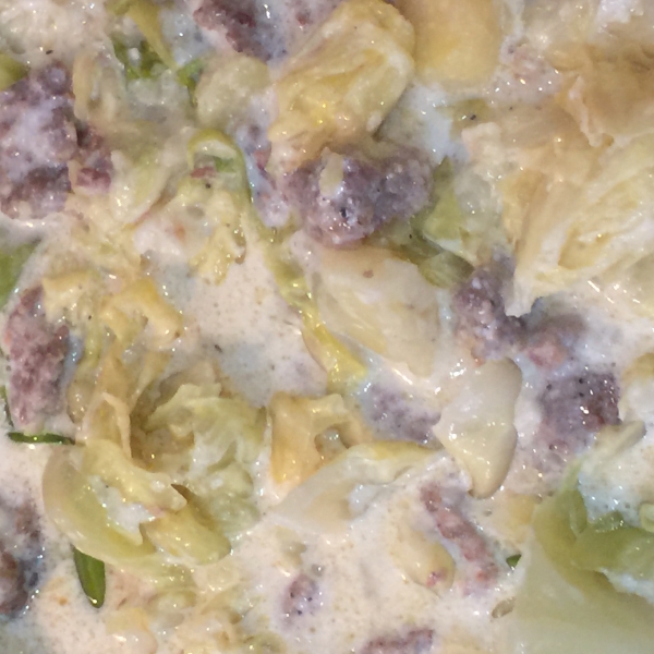 Instant Pot® Creamy Cabbage Sausage Soup