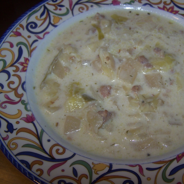 Instant Pot® Creamy Cabbage Sausage Soup