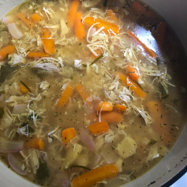 Cold-Busting Ginger Chicken Noodle Soup