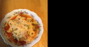 Chicken Tortellini Soup With Zucchini and Tomatoes