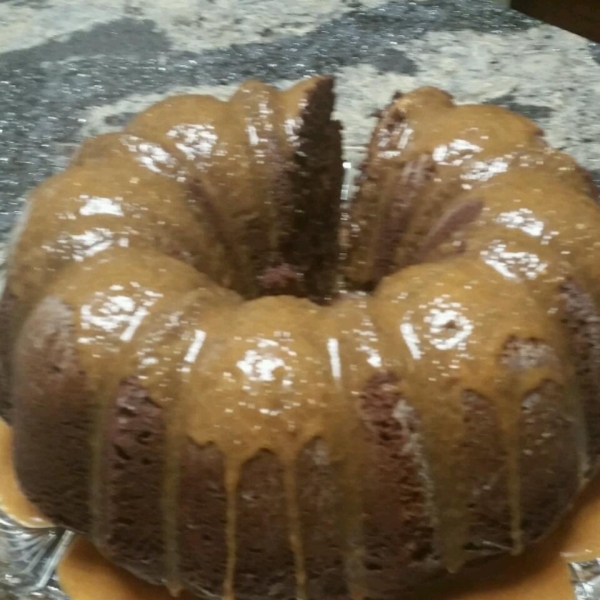 Zucchini Chocolate Rum Cake