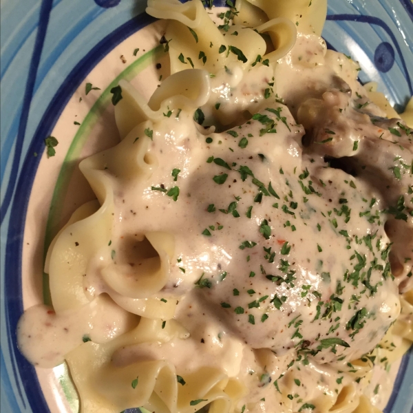 Slow Cooker Italian Chicken Alfredo