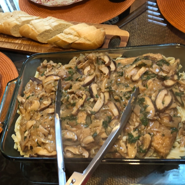 Creamy Chicken Marsala Fettuccine