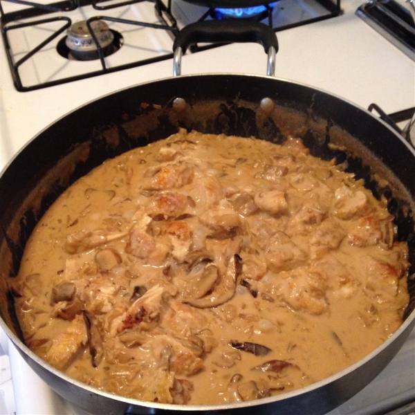 Creamy Chicken Marsala Fettuccine