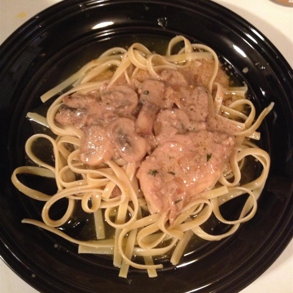 Creamy Chicken Marsala Fettuccine