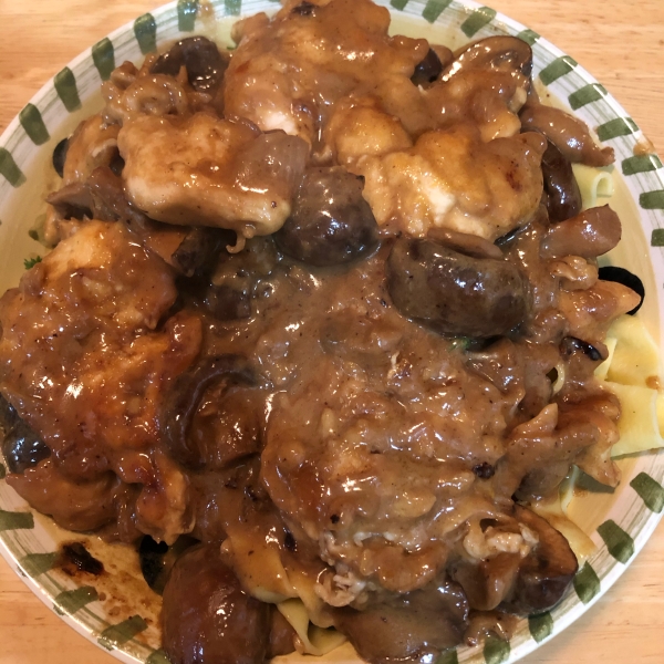 Creamy Chicken Marsala Fettuccine