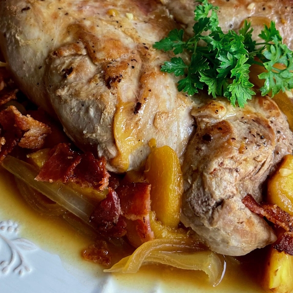 Pork Tenderloin with Peaches