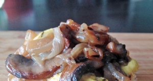 Caramelized Onion and Mushroom Tarte Tatin