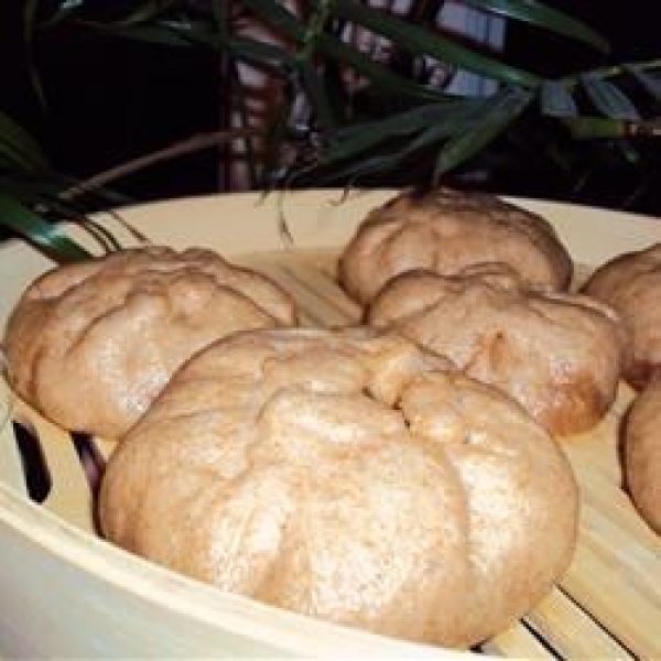 Chinese Steamed Buns with Barbecued Pork Filling