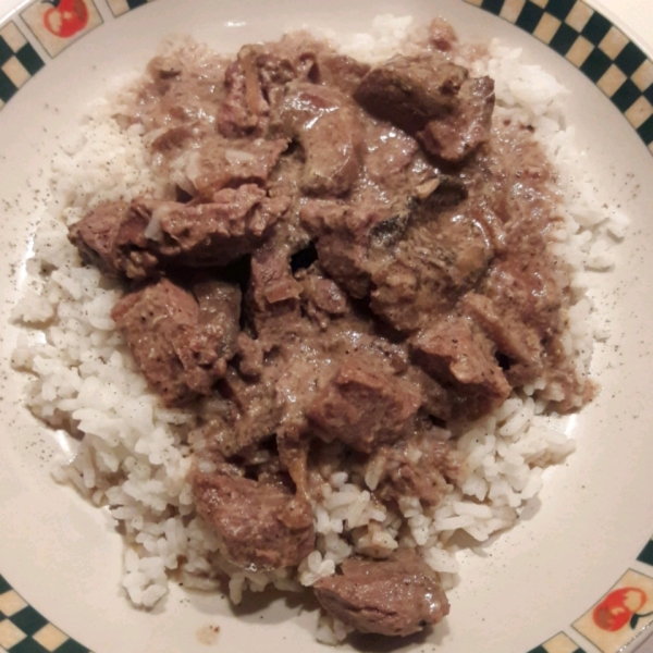 Slow Cooker Beef and Mushrooms