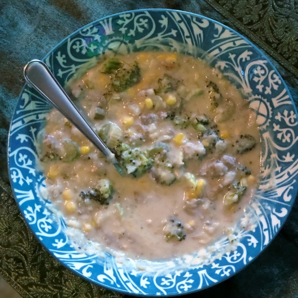 Broccoli and Leftover Mashed Potato Soup