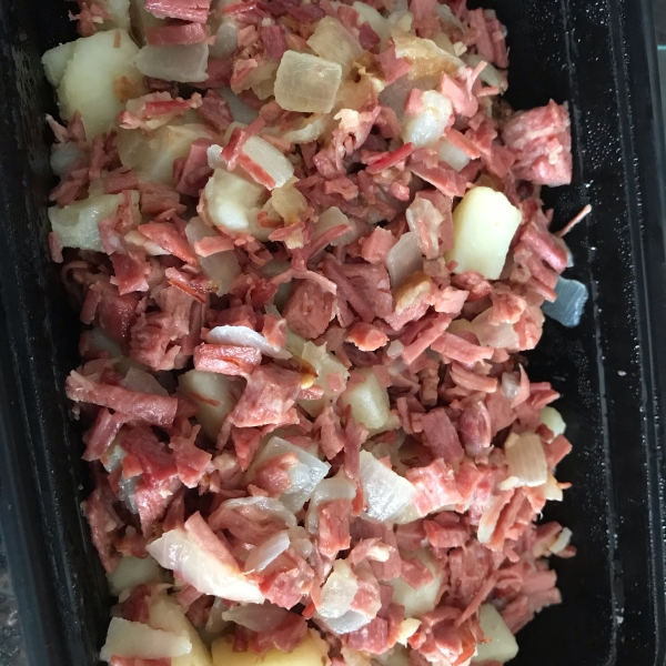 One Skillet Corned Beef Hash