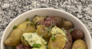 Fingerling Potatoes with Tarragon Chive Butter