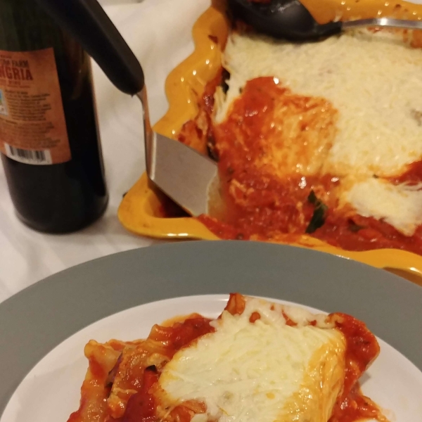 Roasted Vegetable and Kale Lasagna