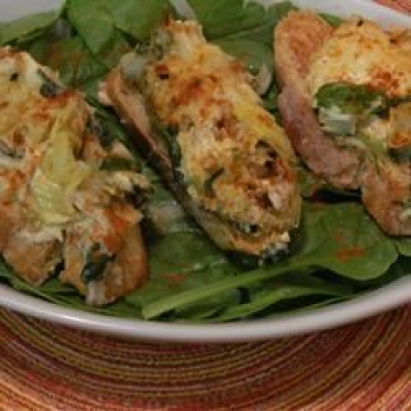 Hot and Spicy Spinach Artichoke Dip