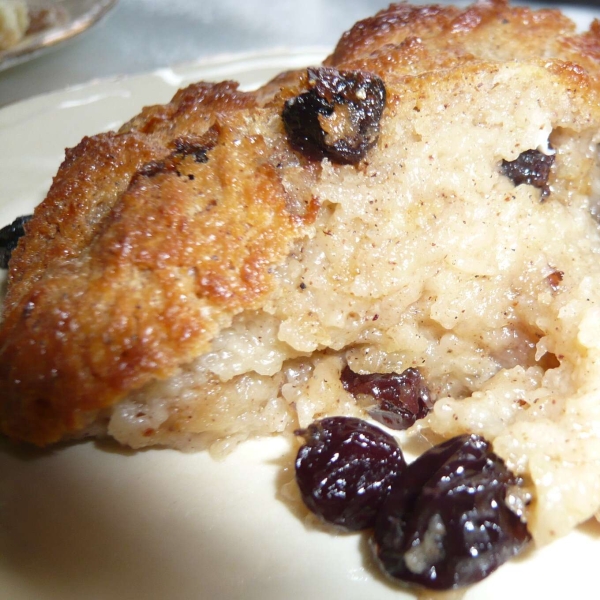 Currant Cardamom Bread Pudding