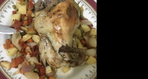 Roast Chicken with Thyme and Onions