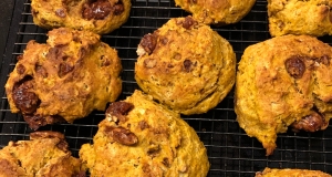 Pumpkin Scones with Brown Butter Glaze