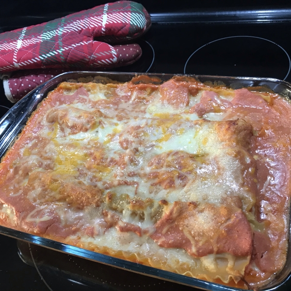 Easy Four Cheese Lasagna