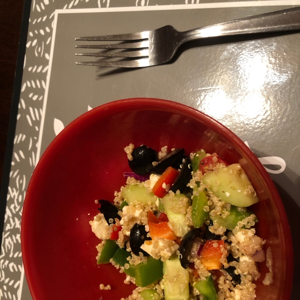 Mediterranean Quinoa Salad with Shrimp