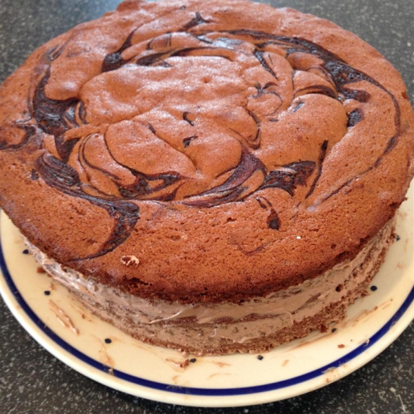 Chocolate Pinwheel Cake